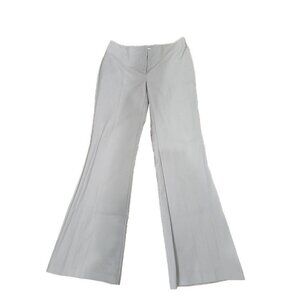 Chico's Gray Flared Pants Mid-rise cotton stretch 30" Waist Women's 4